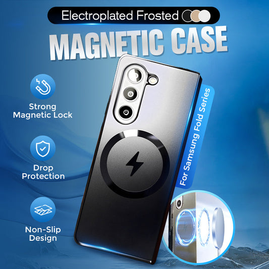 Magnetische hoes met gegalvaniseerd glas voor Samsung Fold Series