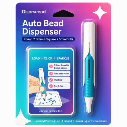 💎 Automatische Diamond Painting Kraaldispenser Pen & Tray Set