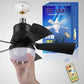 2-IN-1 DRAAGBARE PLAFONDVENTILATOR & LAMP met afstandsbediening