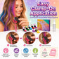 🔥 50% KORTING! 🌈 12-Kleuren Tijdelijke Haarkrijtset – Met Applicator | Snel Kleur in je Haar Zonder Permanente Verandering ✨