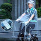 Extra grote, verdikte waterdichte PVC-beschermhoes en regenponcho voor scootmobielen en elektrische vierwielers