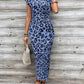 🥳2026 HOT SALE 50% OFF! 🥳💞50K+ VERKOCHT!🌸 Dames knoop bodycon jurk – luipaardprint, buik-verhullende knoop. Comfortabel & chic voor feestjes of date nights. Voel je prachtig. ✨🌹