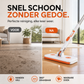 🧹 Handsfree platte mop met handig clipsysteem