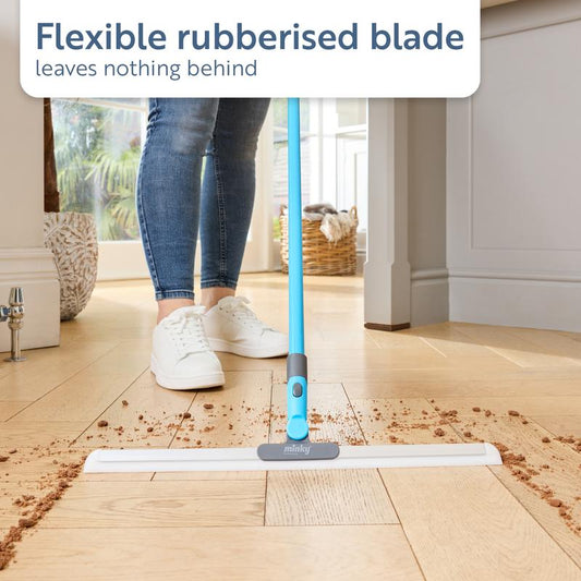 🧼LAST DAY SALE: Only €25.99! 🔥🔥Minky Flexi Edge Sweeper: Multi-Surface Cleaning for Floors, Carpets & Windows