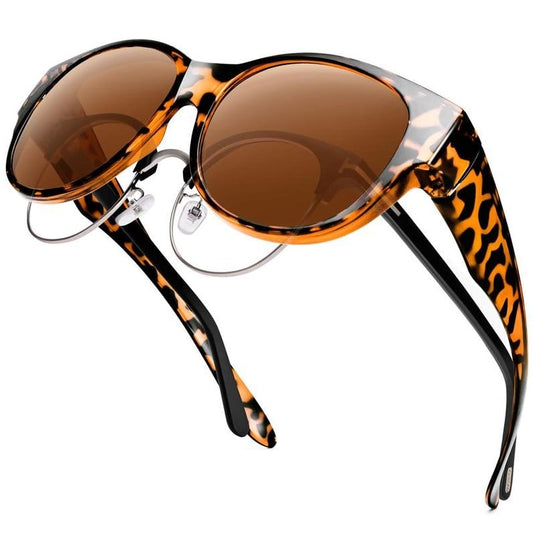 🕶️2025 Nieuwe oversized cat eye zonnebril☀️Gepolariseerde UV400-beschermin
