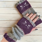 🐱 Leuke gebreide kattenhandschoenen voor dames – Warme handen, vrije vingers & schattig borduurwerk 🧶🧤