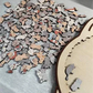 🎁Kerstuitverkoop 49% KORTING🎅 Houten katvormige puzzel van 135 stukjes Morandi-Color