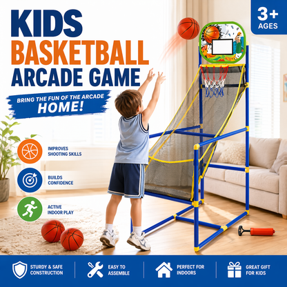 ⏰Nu 50% Korting!⛹️Snelle verzending 🚚💨Indoor basketbalspel voor kinderen met 4 ballen🏀