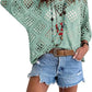 🌸 Beige gehaakte top voor dames, bohemian geïnspireerd, met V-hals – Ademend, losse pasvorm en ideaal voor zomerse dagen ☀️
