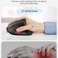 Ergonomische verticale optische muis, draadloos, oplaadbaar via USB