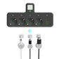 🎉Nieuwjaars Cadeau 50% KORTING!🔌Slanke Slimme Stekkerdoos (USB + Nachtlampje) – Individuele Schakelaars & Reisvriendelijk: Laad Meerdere Apparaten Tegelijk!