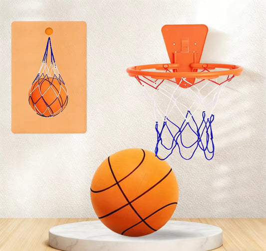 🏀Draagbare basketbalring van kunststof, zelfklevend voor binnen/buiten met accessoires ⛹️