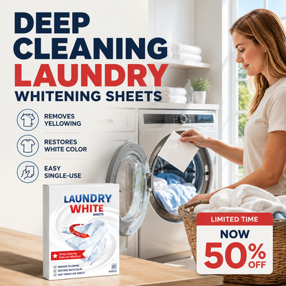 🔥💥 Dieptereinigende Wasverhelderingsdoekjes ✨🧺 Krachtige vlekverwijderaar voor stralend schone en frisse kleding