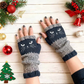 🐱 Leuke gebreide kattenhandschoenen voor dames – Warme handen, vrije vingers & schattig borduurwerk 🧶🧤