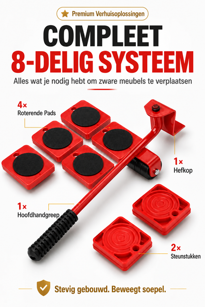 ⏳ Tijdelijke aanbieding⏳ Wieltjes! Verplaats je meubels moeiteloos – helemaal in je eentje! Ze beschadigen je meubels of vloeren niet, waardoor je gemakkelijk je ideale woonomgeving kunt behouden.