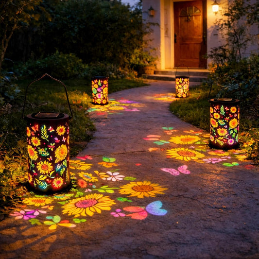 🔥HOT SALE 49% KORTING-🌞Kleurrijke Zonnebloem Glow Zonne Tuinlantaarn
