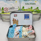 🔥Paas Beste Cadeau 50% KORTING - 🎁🐇Bunny Easter Pluche moeder en baby konijntjes in Pocket Tin: rollenspel broers en zussen Cadeau, Paascadeau