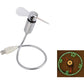 🔥Hot Sale🔥USB Ventilator met LED Klokverlichting