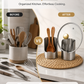 🔥50% KORTING🍳 Multifunctionele Keukengerei-Organizer | Duurzaam Roestvrij Staal voor Extra Stevigheid · Ruimtebesparend Verticaal Ontwerp · Eenvoudig te Reinigen & Oliebestendig