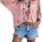 🌸 Beige gehaakte top voor dames, bohemian geïnspireerd, met V-hals – Ademend, losse pasvorm en ideaal voor zomerse dagen ☀️