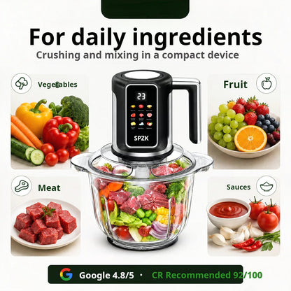 🔪USB-oplaadbare draadloze keukenhakmolen voor vlees, sauzen en meer – snel, hygiënisch en eenvoudig! 🍖🥦