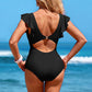 💎 50% KORTING! 💎 Sexy badpak uit één stuk met ruches – flatterende pasvorm, elegante details & zelfverzekerde strandstijl 🌊👙