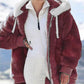 🎁Kerst Hete verkoop 49% OFF🎄Superwarm & Stijlvol Fleecejack voor Dames met Capuchon!❄️