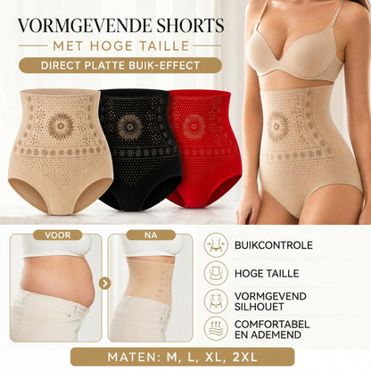 Dames corrigerende shorts met hoge taille