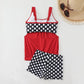Dames Tweedelig Polkadot Zwempak