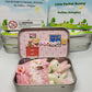 🔥Paas Beste Cadeau 50% KORTING - 🎁🐇Bunny Easter Pluche moeder en baby konijntjes in Pocket Tin: rollenspel broers en zussen Cadeau, Paascadeau