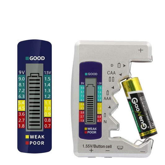 🔥Hot Sale 50% KORTING⚡ Batterij Twijfel? Eén Klik Voor Antwoord – De Huishoudelijke Tester