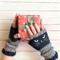 🐱 Leuke gebreide kattenhandschoenen voor dames – Warme handen, vrije vingers & schattig borduurwerk 🧶🧤