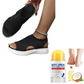 Ademende plateau-sandalen van gebreid materiaal voor dames
