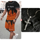 👕 NU 50% KORTING! 🔥 Heren-set met grafisch bedrukt T-shirt en shorts – Zachte stof, opvallend design & perfect voor zomerdagen ☀️