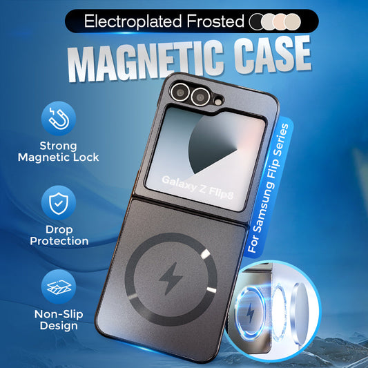 🔥Gegalvaniseerde Frosted Magnetische Case Cover voor Samsung Flip Series