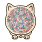 🎁Kerstuitverkoop 49% KORTING🎅 Houten katvormige puzzel van 135 stukjes Morandi-Color