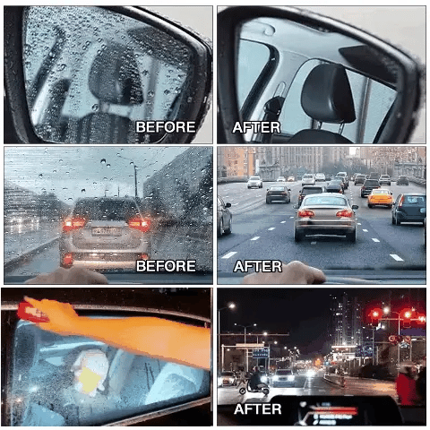 2-in-1 Powerful Car Glass Oil Film Cleaning Brush