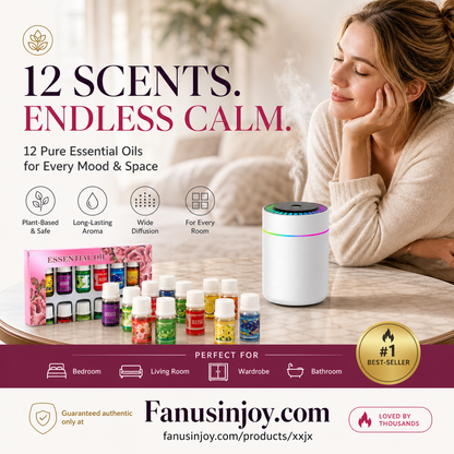 🔥 Tijdelijk 50% Korting！🎁🌺 De frisse geur geeft je direct een beter humeur！🌷 Set van 12 wateroplosbare essentiële oliën
