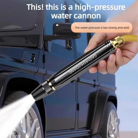 🔥 Hogedruk waterpistool voor thuisgebruik met boostermondstuk en slang – onmisbaar voor het besproeien van planten en groenten én voor het wassen van de auto! 🚗🌿