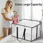 🎁 Opbergbox van transparant textiel | Opvouwbare kastorganizer – Ideaal voor kleding, speelgoed, dekens en nog veel meer! 🧸👕📦