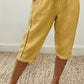 Zomerbroek in caprilengte voor dames met kanten details
