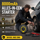 🚗⚡ 50% KORTING – 3-in-1 Draadloze Acculader & Bandenpomp | Voor Onderweg & Noodsituaties