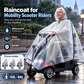 Extra grote, verdikte waterdichte PVC-beschermhoes en regenponcho voor scootmobielen en elektrische vierwielers