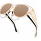 🕶️2025 Nieuwe oversized cat eye zonnebril☀️Gepolariseerde UV400-beschermin