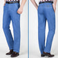 Rechte Pasvorm Stretch Jeans Met Hoge Taille Voor Mannen