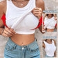 💖Geribd Rekbaar Tanktop met Ingebouwde Bh