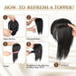 💥Limited Time Grote Uitverkoop 60% UIT💥 Natuurlijke haartoppers met pony voor vrouwen