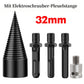 🪵 Houtkloofboor met Verwisselbare Schachten