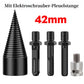 🪵 Houtkloofboor met Verwisselbare Schachten