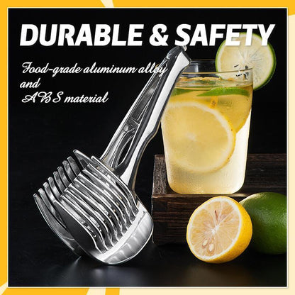 🍋 NU 50% KORTING! Creatieve Keukensnijder – Handzame snijhulp van voedselveilig aluminiumlegering, voor snel en eenvoudig snijden van citroen, tomaat, ui en zachte groenten & fruit.